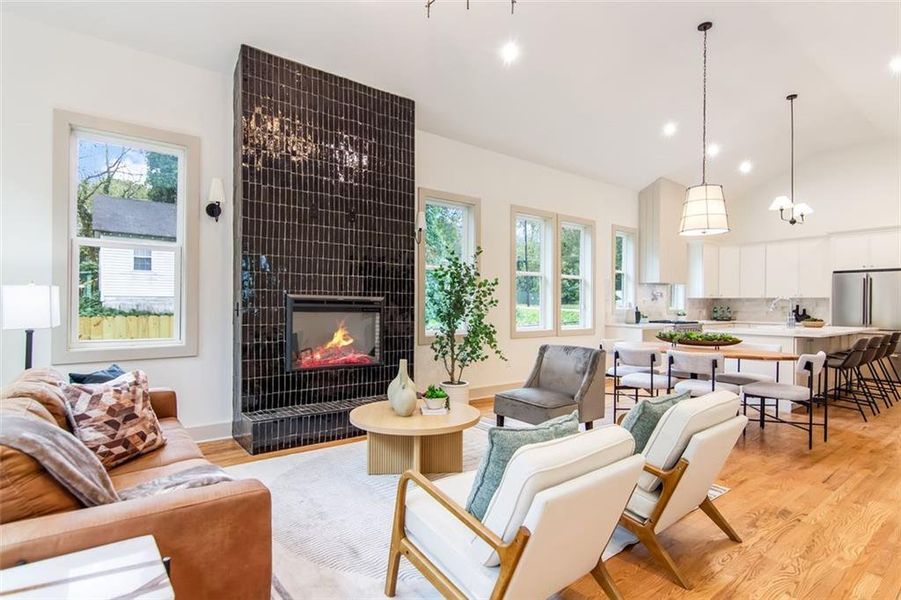 Furnished interior view inside a new home in , Atlanta (Image 30).