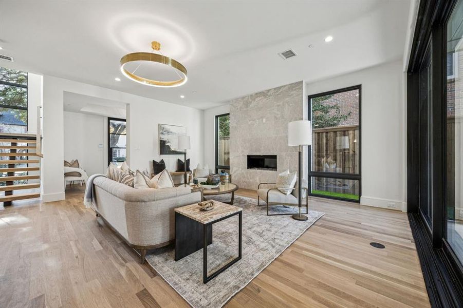 Furnished interior view inside a new home in , University Park (Image 10).