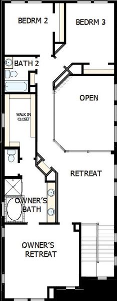 2D floor plan layout of this home in The Retreat at Harvest, Argyle, TX (Image 4). 2D floor plan layout of this home in The Retreat at Harvest, Argyle, TX (Image 4).