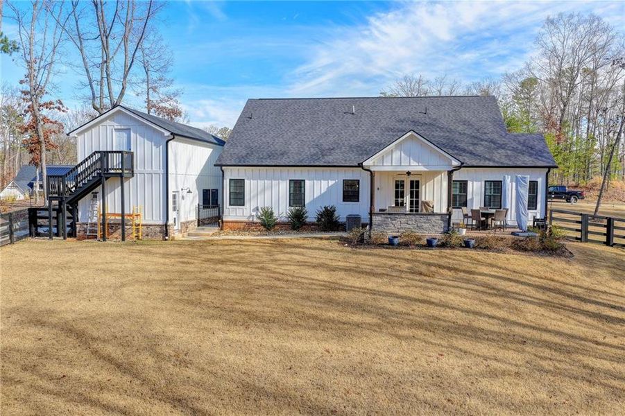 Exterior details and patio area of a home in , Ball Ground (Image 29).