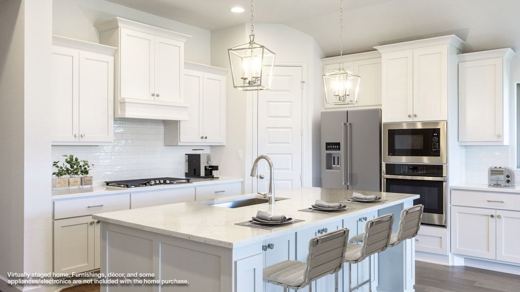 Furnished interior view inside a new home in Santa Rita Ranch 50', Liberty Hill (Image 5).