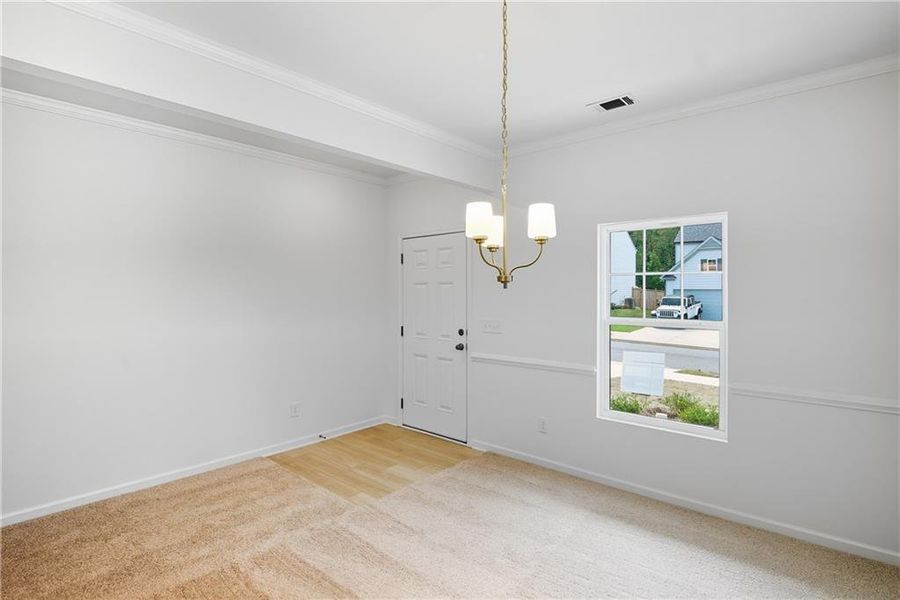 Spacious, unfurnished interior of a new home in The Reserve at Willow Oaks, Canton (Image 18). Spacious, unfurnished interior of a new home in The Reserve at Willow Oaks, Canton (Image 18).