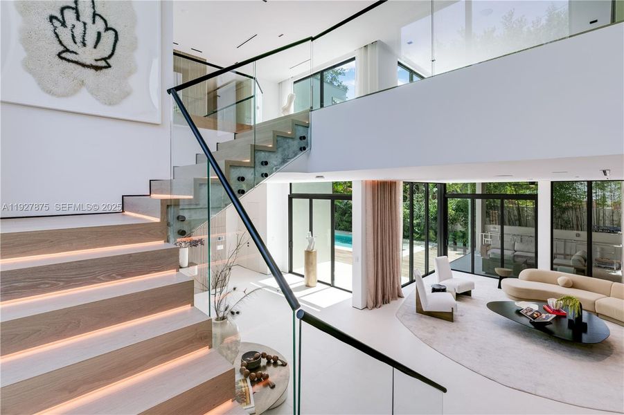 Furnished interior view inside a new home in , Miami (Image 38).