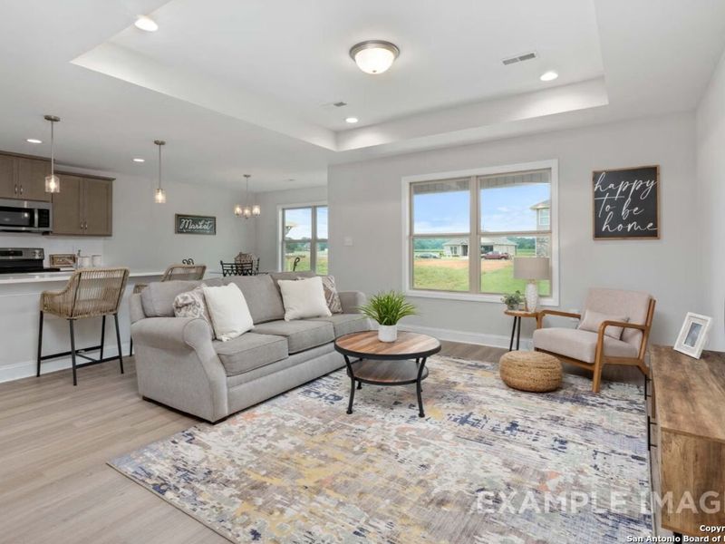 Furnished interior view inside a new home in Bricewood, San Antonio (Image 3).