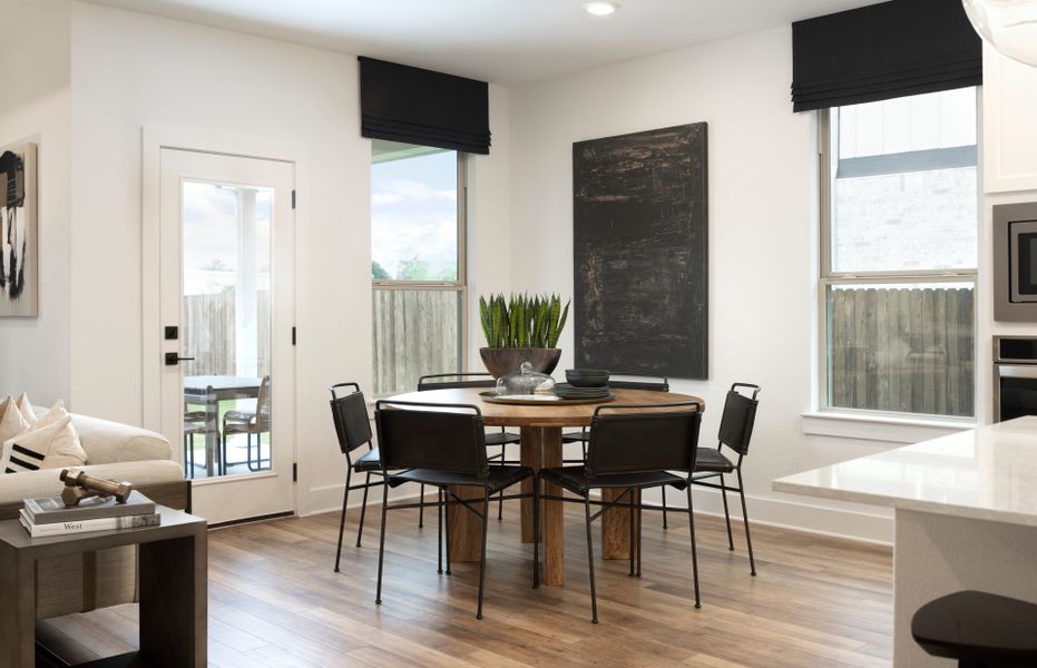 Dining Area with Backyard Patio Views