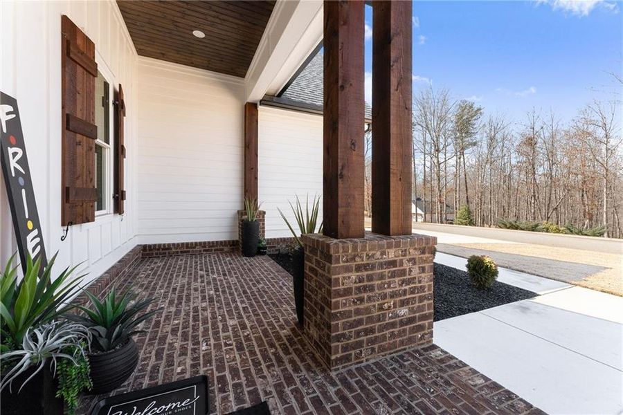 Exterior details and patio area of a home in , Cleveland (Image 35).