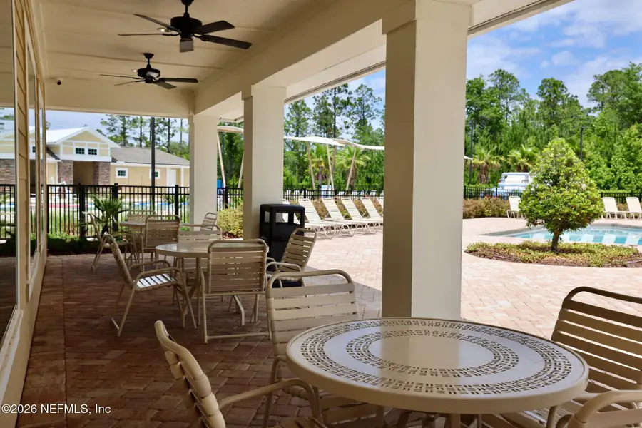 Exterior details and patio area of a home in Cross Creek, Green Cove Springs (Image 29).