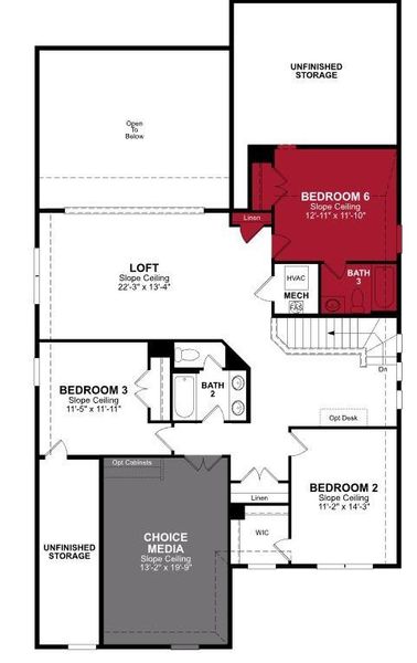 Beazer Homes Valencia on the Lake  Blackburn Floorplan.