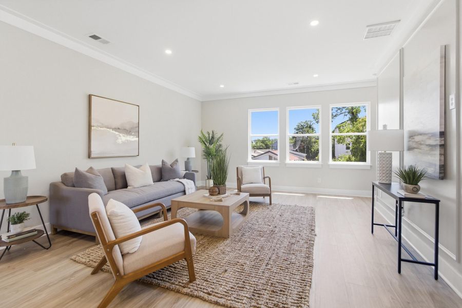 Furnished interior view inside a new home in , Charleston (Image 30).