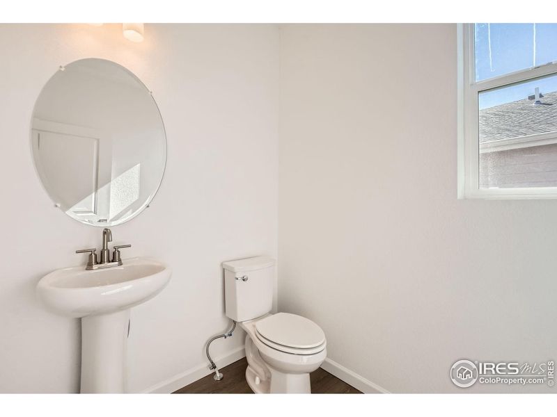 main level powder room