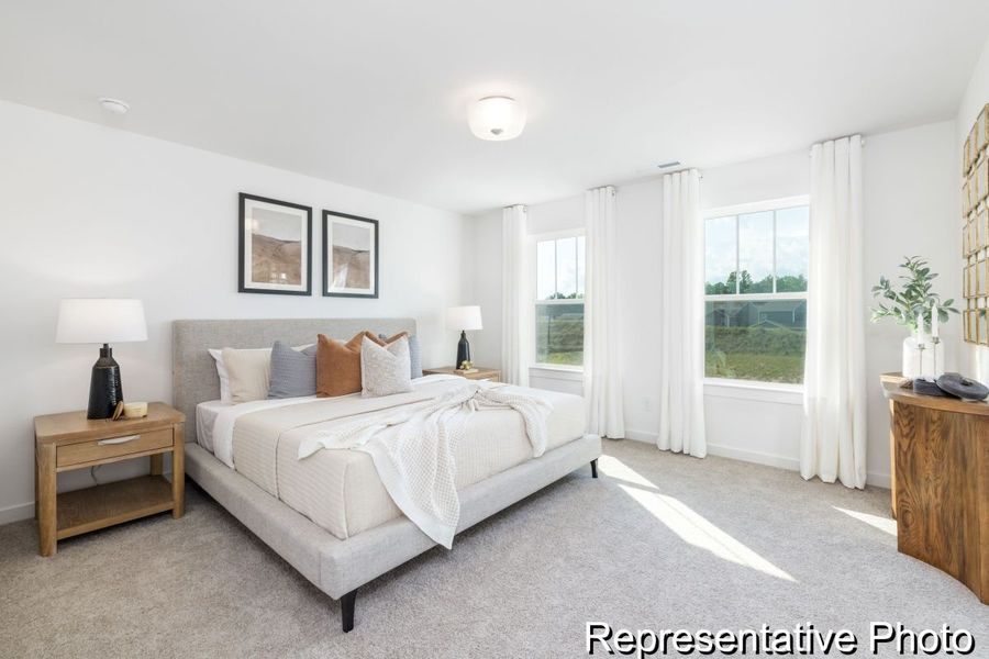 Furnished interior view inside a new home in Copper Ridge at Flowers Plantation, Clayton (Image 12).