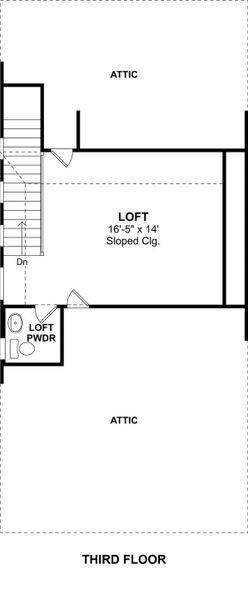 The Frances floor plan by K. Hovnanian Homes. 3rd Floor shown. *Prices, plans, dimensions, features, specifications, materials, and availability of homes or communities are subject to change without notice or obligation.