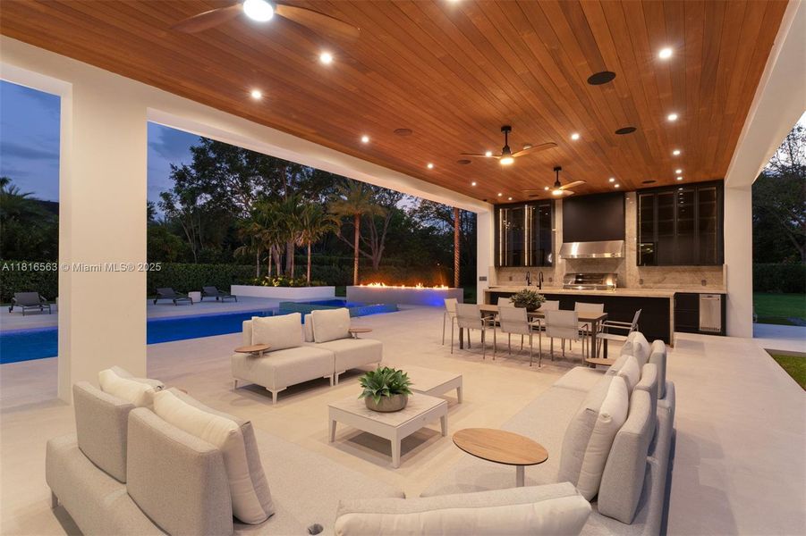 Furnished interior view inside a new home in , Miami (Image 40).