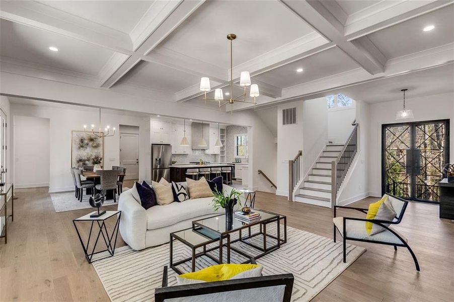 Furnished interior view inside a new home in , Powder Springs (Image 8).