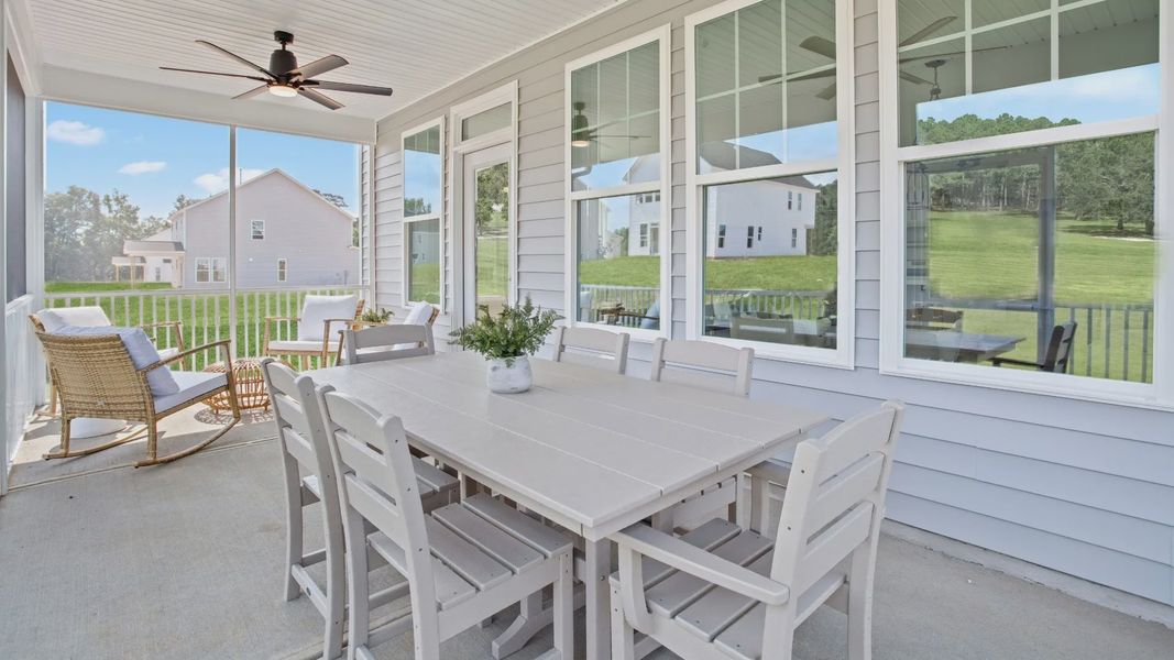 Furnished interior view inside a new home in Station Pointe, Angier (Image 7).