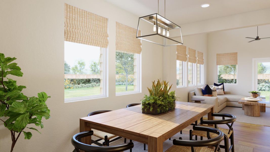 Dining Room | Addison at Lariat in Liberty Hill, TX by Landsea Homes