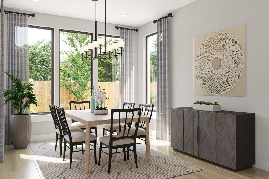 Representative furnished interior of a home built from the Veneto by Tri Pointe Homes in Legacy Grove, Montgomery (Image 11).