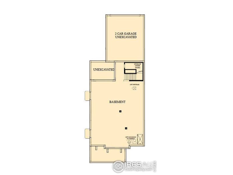2D floor plan layout of this home in Kinston Cottage, Loveland, CO (Image 5).