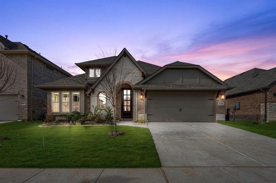 Front exterior of a new home in Silo Mills Classic 50, Joshua, TX, highlighting curb appeal (Image 20).