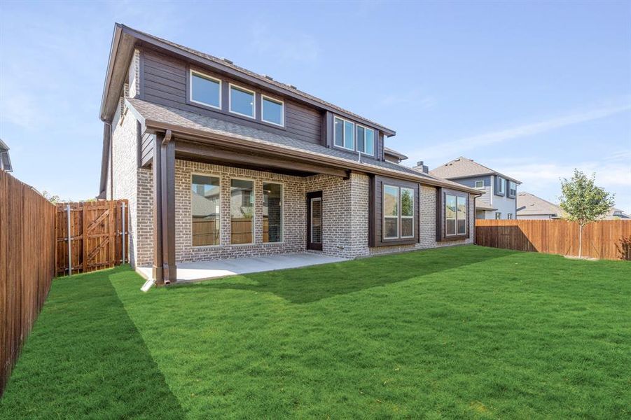 Exterior details and patio area of a home in Bear Creek Classic 60, Lavon (Image 4). Exterior details and patio area of a home in Bear Creek Classic 60, Lavon (Image 4).