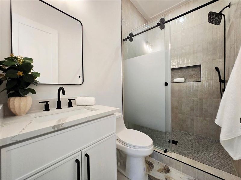 Furnished interior view inside a new home in , Atlanta (Image 9).