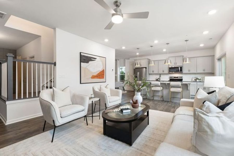 Representative furnished interior of a home built from the Shepherd by True Homes in Edgewater - Cottage Greens, Lancaster (Image 13). Representative furnished interior of a home built from the Shepherd by True Homes in Edgewater - Cottage Greens, Lancaster (Image 13).