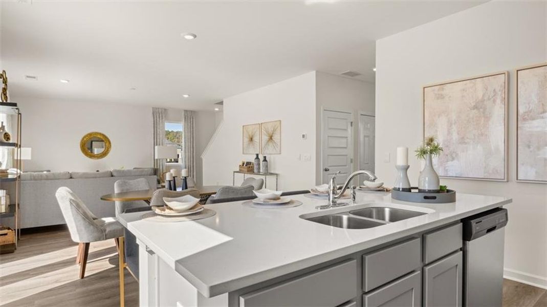 Furnished interior view inside a new home in Locust Grove Station - Cedar Ridge, Locust Grove (Image 9).