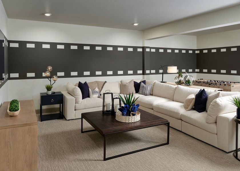 Furnished interior view inside a new home in The Aurora Highlands, Aurora (Image 8).