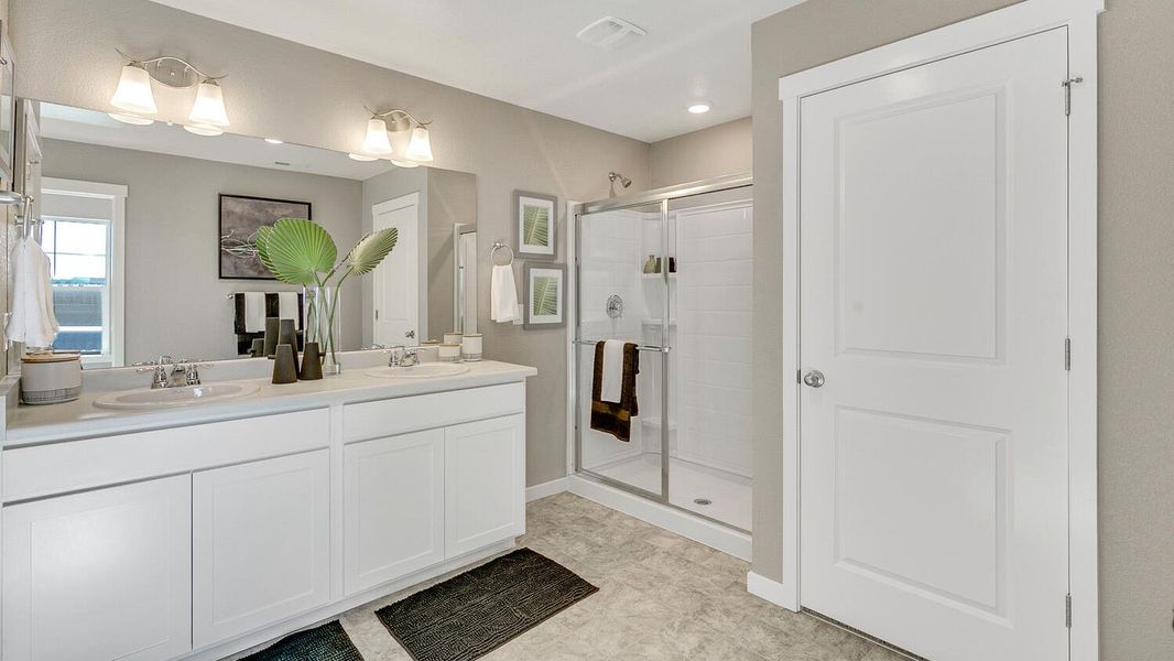 Furnished interior view inside a new home in The Ridge at Lorson Ranch, Colorado Springs (Image 10).