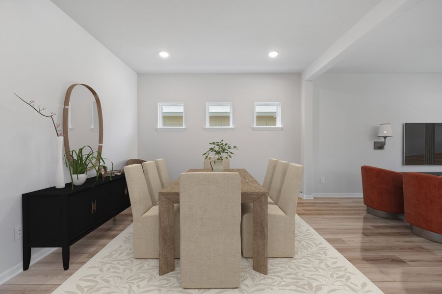 Representative furnished interior of a home built from the Millwood by Omega Builders in Hartrick Ranch, Temple (Image 10). Representative furnished interior of a home built from the Millwood by Omega Builders in Hartrick Ranch, Temple (Image 10).