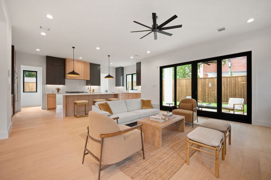 Furnished interior view inside a new home in , Dallas (Image 9).