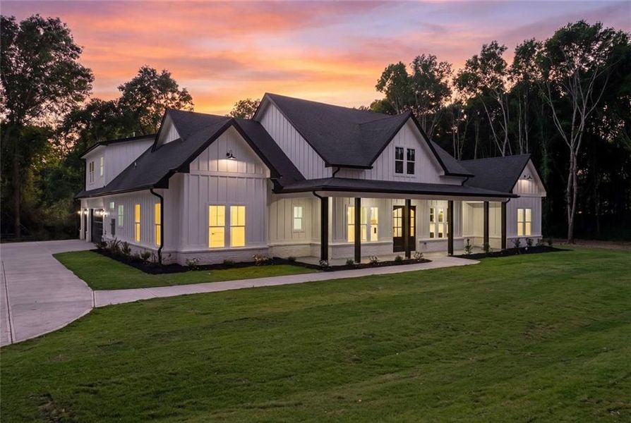 Front exterior of a new home in , Monroe, GA, highlighting curb appeal (Image 32).