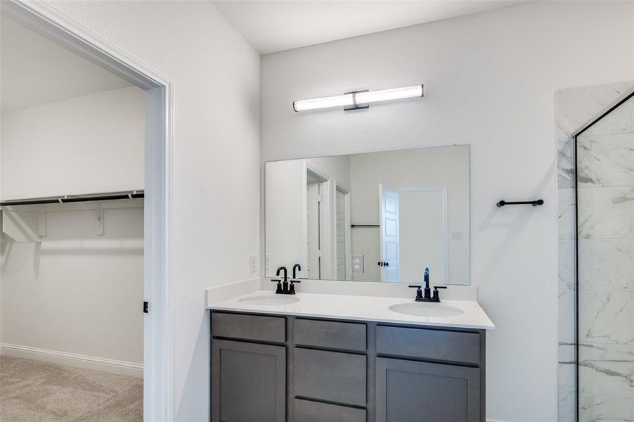 Furnished interior view inside a new home in Sierra Vista at Kelly Ranch, Aledo (Image 7). Furnished interior view inside a new home in Sierra Vista at Kelly Ranch, Aledo (Image 7).