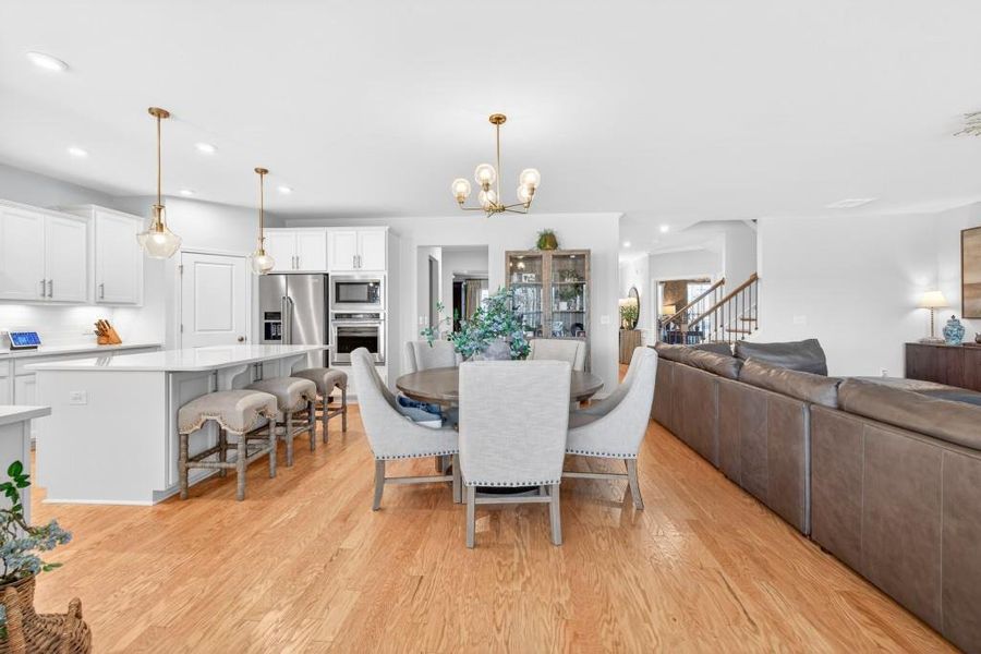 Furnished interior view inside a new home in Reunion, Flowery Branch (Image 40).