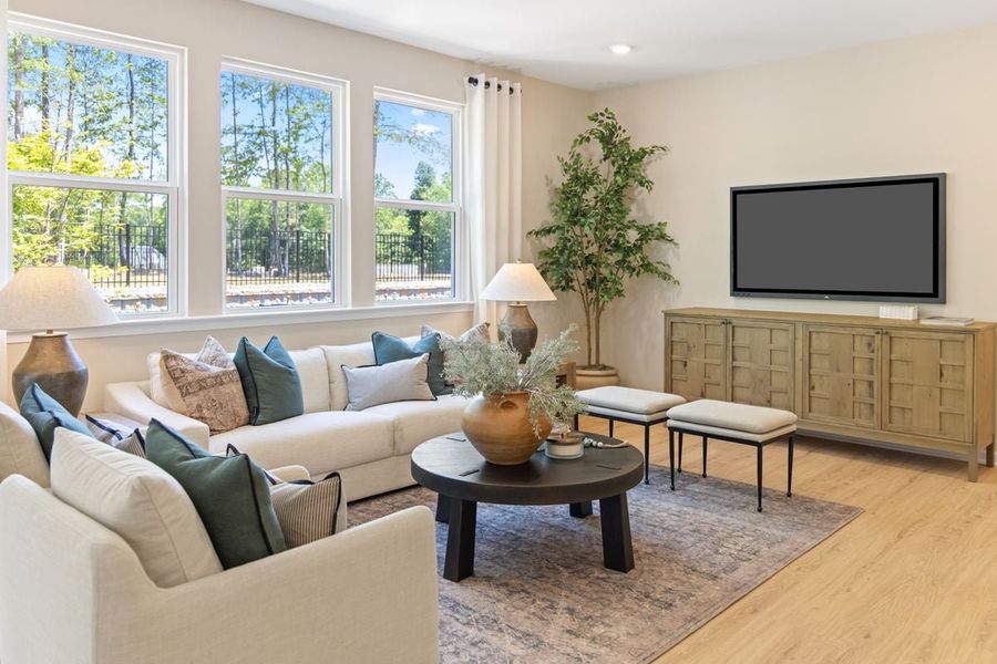 Representative furnished interior of a home built from the 2277 Modeled by KB Home in Jade Creek, Chapel Hill (Image 6).