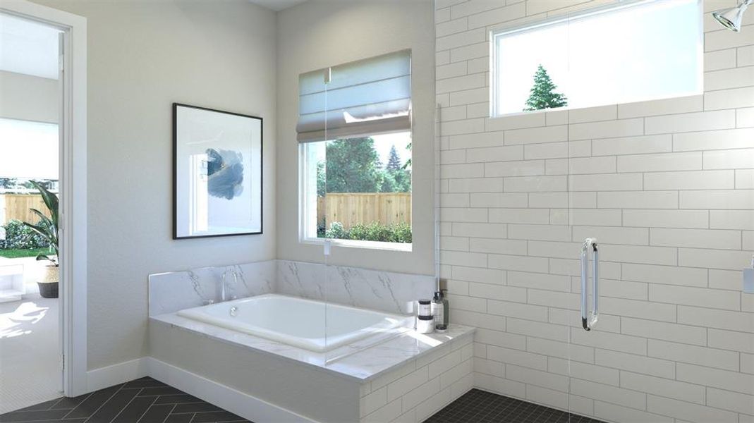 Furnished interior view inside a new home in Chatham Reserve, Providence Village (Image 11).