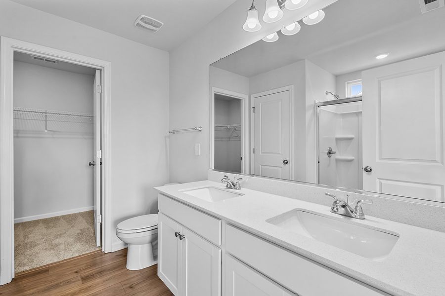 Furnished interior view inside a new home in Hanes Lake, Winston-Salem (Image 18). Furnished interior view inside a new home in Hanes Lake, Winston-Salem (Image 18).