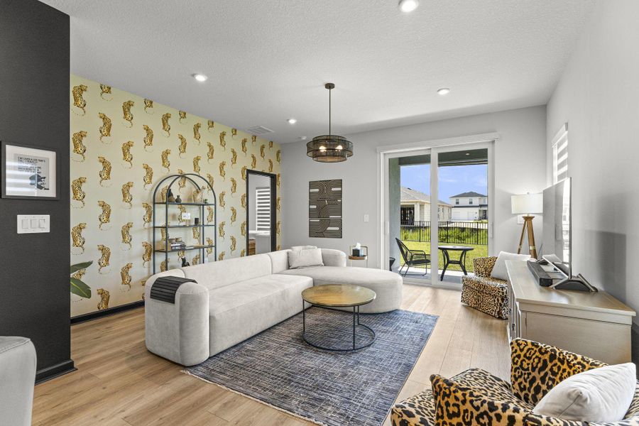 Furnished interior view inside a new home in , Port St. Lucie (Image 37).