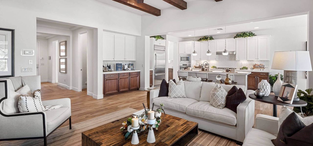 Representative furnished interior of a home built from the Pavona by Robson Resort Communities in Robson Ranch Arizona, Eloy (Image 7).