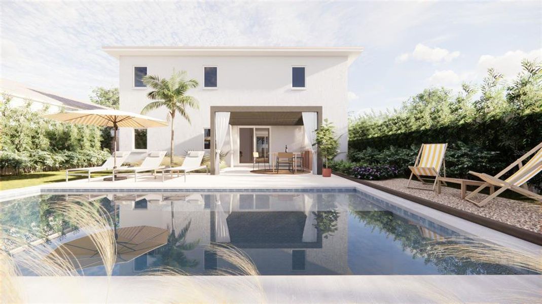Exterior details and patio area of a home in , Lady Lake (Image 10).