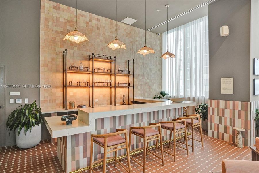 Furnished interior view inside a new home in , Miami (Image 18).