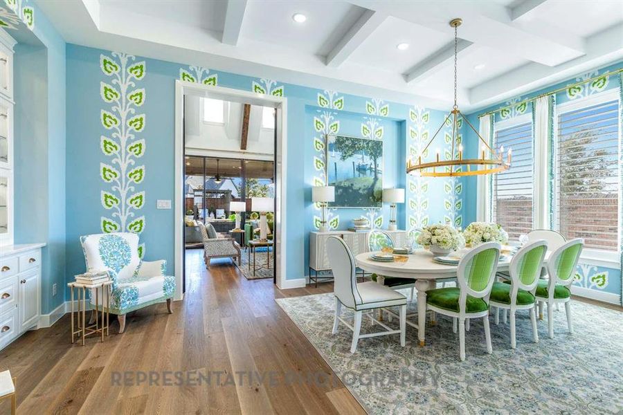 Furnished interior view inside a new home in Star Trail, Prosper (Image 20).