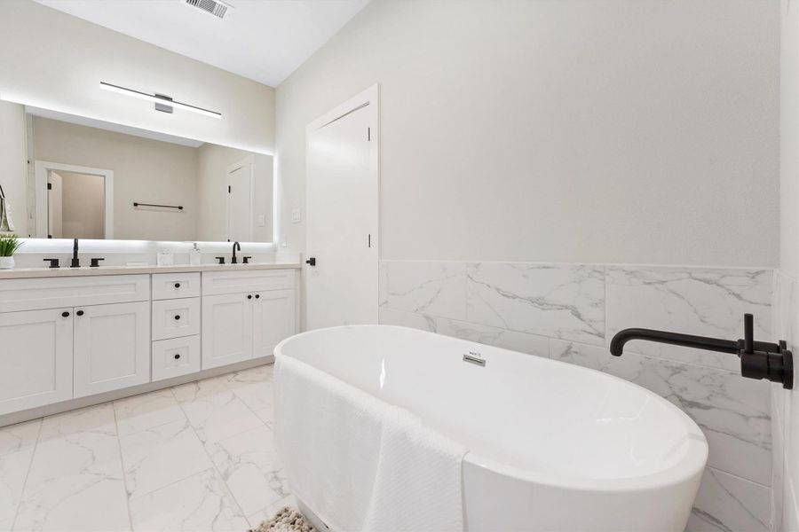 Furnished interior view inside a new home in Blalock Square, Houston (Image 5).