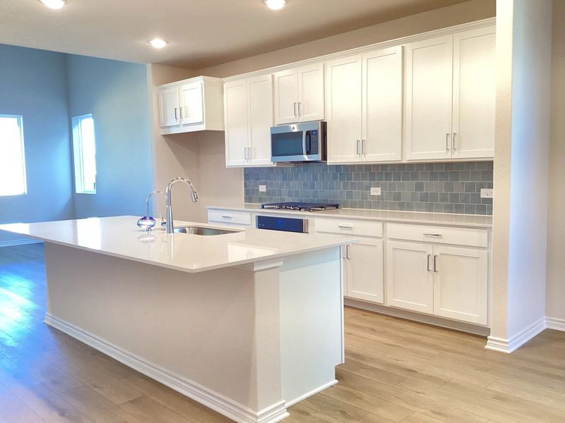 Furnished interior view inside a new home in The Homestead at Lariat, Liberty Hill (Image 6).