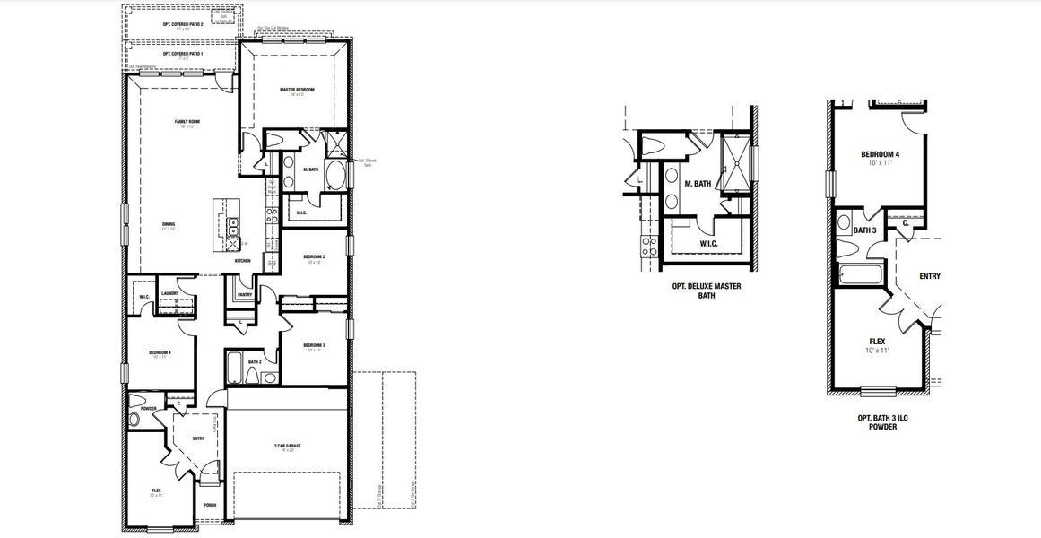 2D floor plan layout for the Upton by Scott Felder Homes in The Crossvine, Schertz, TX (Image 4). 2D floor plan layout for the Upton by Scott Felder Homes in The Crossvine, Schertz, TX (Image 4).