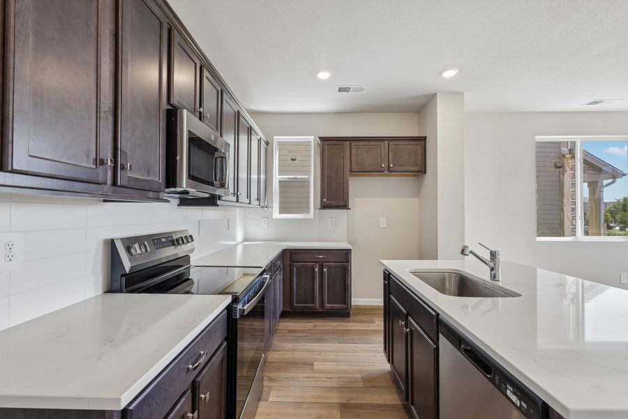 Furnished interior view inside a new home in Pintail Commons at Johnstown Village, Johnstown (Image 4).