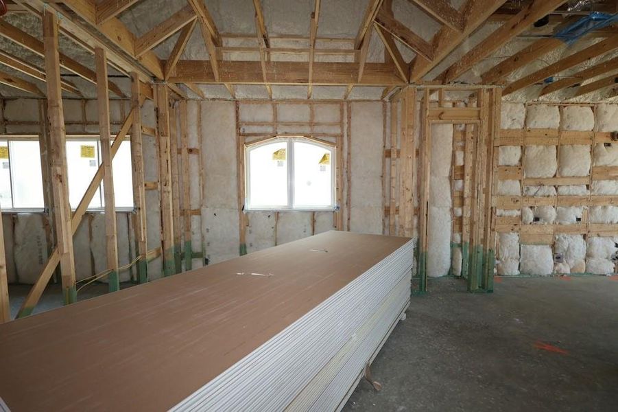 In-progress construction of a new home in Brookewater 55’ Homesites, Rosenberg, TX (Image 6).