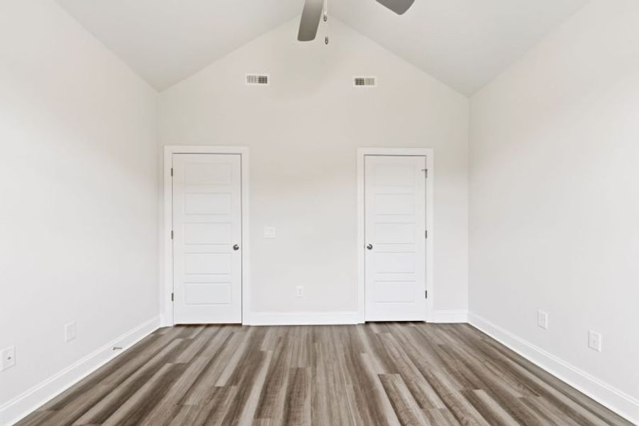 Representative unfurnished interior of a home built from the Essex by Keystone Homes NC in Weybridge, Burlington (Image 84).