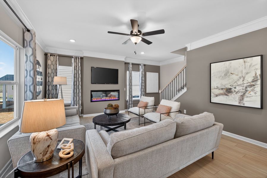 Furnished interior view inside a new home in Summerfield Place, Carrollton (Image 3).