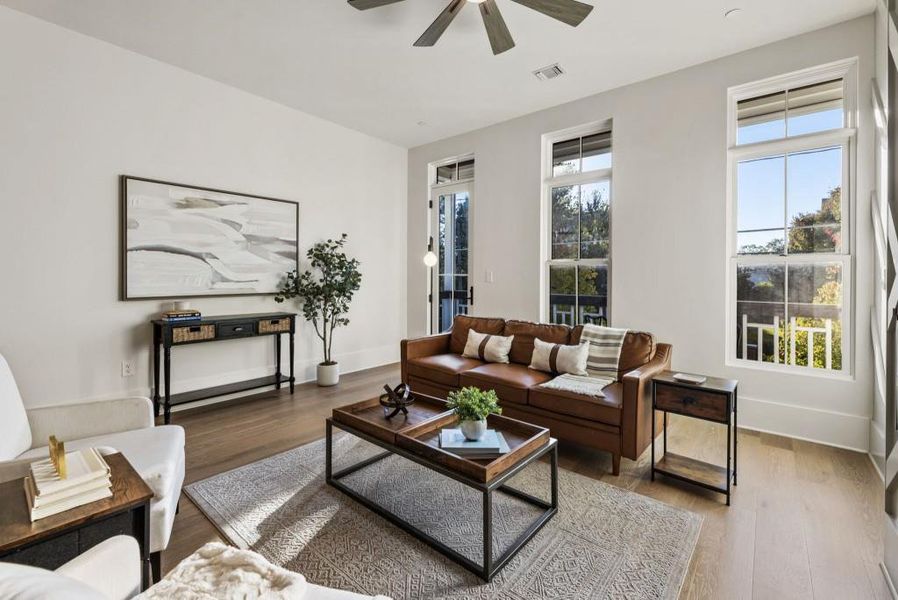 Furnished interior view inside a new home in , Alpharetta (Image 3).